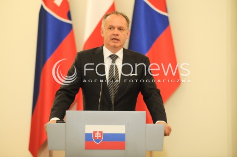  15.07.2014 WARSZAWA<br />WIZYTA PREZYDENTA REPUBLIKI SLOWACKIEJ<br />N/Z ANDREJ KISKA<br /> 