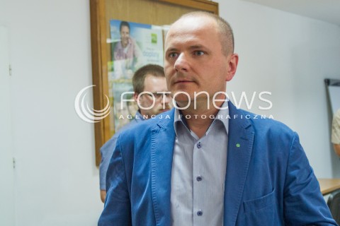  16.07.2014 RZESZOW<br />KONFERENCJA PRASOWA PSL W SPRAWIE PRZESZUKANIA BIURA POSLA JANA BUREGO PRZEZ CBA W RZESZOWIE<br />N/Z DARIUSZ DZIADZIO<br /> 