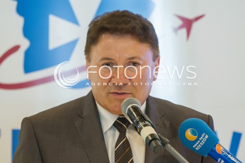  17.07.2014 LOTNISKO JASIONKA <br />KONFERENCJA PRASOWA LINII LOTNICZYCH 4YOU AIRLINES W SPRAWIE URUCHOMIENIA NOWYCH POLACZEN  Z PORTU LOTNICZEGO RZESZOW JASIONKA<br />N/Z LUCJAN KUZNIAR<br /> 
