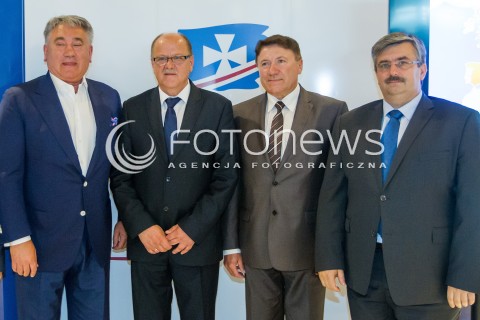  17.07.2014 LOTNISKO JASIONKA <br />KONFERENCJA PRASOWA LINII LOTNICZYCH 4YOU AIRLINES W SPRAWIE URUCHOMIENIA NOWYCH POLACZEN  Z PORTU LOTNICZEGO RZESZOW JASIONKA<br />N/Z SYLWESTER STRZYLAK - PREZES 4YOU AIRLINES (L1), STANISLAW NOWAK - PREZES PORTU LOTNICZEGO RZESZOW JASIONKA (L2), LUCJAN KUZNIAR (P1), MAREK USTROBINSKI - WICEPREZYDENT RZESZOWA (P2)<br /> 