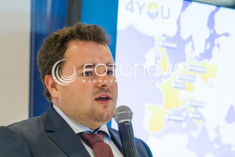  17.07.2014 LOTNISKO JASIONKA <br />KONFERENCJA PRASOWA LINII LOTNICZYCH 4YOU AIRLINES W SPRAWIE URUCHOMIENIA NOWYCH POLACZEN  Z PORTU LOTNICZEGO RZESZOW JASIONKA<br />N/Z MICHAL MIKOLAJCZAK - WICEPREZES 4YOU AIRLINES<br /> 