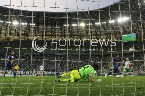  25.07.2014 GDANSK PGE ARENA STADION<br />PILKA NOZNA T-MOBILE EKSTRAKLASA SEZON 2014/2015<br />FOOTBALL POLISH EKSTRAKLASA SEASON 2014/2015<br />MECZ LECHIA GDANSK - PODBESKIDZIE BIELSKO - BIALA<br />N/Z RICHARD ZAJAC PARADA ZDALNY APARAT REMOTE CAMERA<br /> 