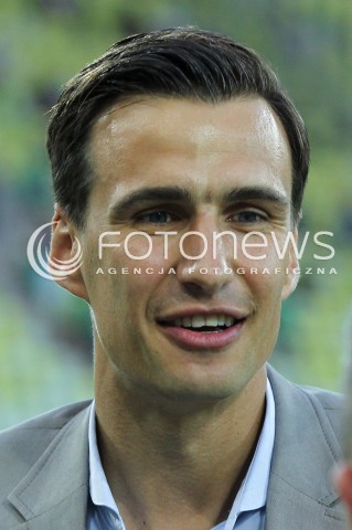  25.07.2014 GDANSK PGE ARENA STADION<br />PILKA NOZNA T-MOBILE EKSTRAKLASA SEZON 2014/2015<br />FOOTBALL POLISH EKSTRAKLASA SEASON 2014/2015<br />MECZ LECHIA GDANSK - PODBESKIDZIE BIELSKO - BIALA<br />N/Z JAROSLAW BIENIUK SYLWETKA GLOWKA PORTRET<br /> 