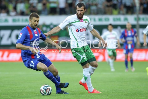  25.07.2014 GDANSK PGE ARENA STADION<br />PILKA NOZNA T-MOBILE EKSTRAKLASA SEZON 2014/2015<br />FOOTBALL POLISH EKSTRAKLASA SEASON 2014/2015<br />MECZ LECHIA GDANSK - PODBESKIDZIE BIELSKO - BIALA<br />N/Z ZAUR SADAJEW DARIUSZ PIETRASIAK <br /> 