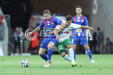  25.07.2014 GDANSK PGE ARENA STADION<br />PILKA NOZNA T-MOBILE EKSTRAKLASA SEZON 2014/2015<br />FOOTBALL POLISH EKSTRAKLASA SEASON 2014/2015<br />MECZ LECHIA GDANSK - PODBESKIDZIE BIELSKO - BIALA<br />N/Z MACIEJ MAKUSZEWSKI DAMIAN CHMIEL <br /> 