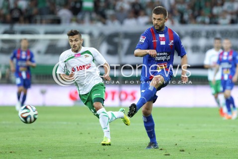  25.07.2014 GDANSK PGE ARENA STADION<br />PILKA NOZNA T-MOBILE EKSTRAKLASA SEZON 2014/2015<br />FOOTBALL POLISH EKSTRAKLASA SEASON 2014/2015<br />MECZ LECHIA GDANSK - PODBESKIDZIE BIELSKO - BIALA<br />N/Z DARIUSZ PIETRASIAK MACIEJ MAKUSZEWSKI <br /> 