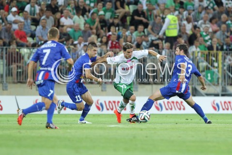 25.07.2014 GDANSK PGE ARENA STADION<br />PILKA NOZNA T-MOBILE EKSTRAKLASA SEZON 2014/2015<br />FOOTBALL POLISH EKSTRAKLASA SEASON 2014/2015<br />MECZ LECHIA GDANSK - PODBESKIDZIE BIELSKO - BIALA<br />N/Z STOJAN VRANJES ANTON SLOBODA <br /> 