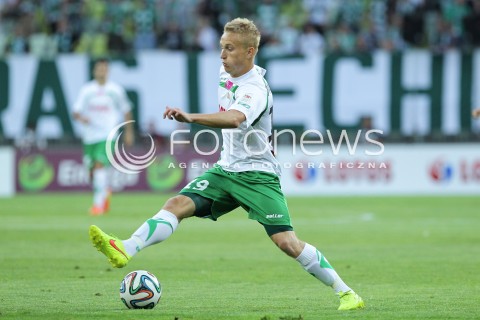  25.07.2014 GDANSK PGE ARENA STADION<br />PILKA NOZNA T-MOBILE EKSTRAKLASA SEZON 2014/2015<br />FOOTBALL POLISH EKSTRAKLASA SEASON 2014/2015<br />MECZ LECHIA GDANSK - PODBESKIDZIE BIELSKO - BIALA<br />N/Z BARTLOMIEJ PAWLOWSKI SYLWETKA <br /> 