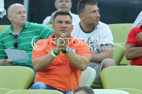 25.07.2014 GDANSK PGE ARENA STADION<br />PILKA NOZNA T-MOBILE EKSTRAKLASA SEZON 2014/2015<br />FOOTBALL POLISH EKSTRAKLASA SEASON 2014/2015<br />MECZ LECHIA GDANSK - PODBESKIDZIE BIELSKO - BIALA<br />N/Z DARIUSZ MICHALCZEWSKI BOKSER<br /> 