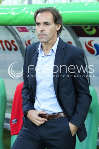  25.07.2014 GDANSK PGE ARENA STADION<br />PILKA NOZNA T-MOBILE EKSTRAKLASA SEZON 2014/2015<br />FOOTBALL POLISH EKSTRAKLASA SEASON 2014/2015<br />MECZ LECHIA GDANSK - PODBESKIDZIE BIELSKO - BIALA<br />N/Z JOAQUIM MACHADO TRENER ( HEAD COACH ) GLOWKA PORTRET SYLWETKA<br /> 