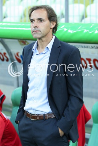  25.07.2014 GDANSK PGE ARENA STADION<br />PILKA NOZNA T-MOBILE EKSTRAKLASA SEZON 2014/2015<br />FOOTBALL POLISH EKSTRAKLASA SEASON 2014/2015<br />MECZ LECHIA GDANSK - PODBESKIDZIE BIELSKO - BIALA<br />N/Z JOAQUIM MACHADO TRENER ( HEAD COACH ) GLOWKA PORTRET SYLWETKA<br /> 
