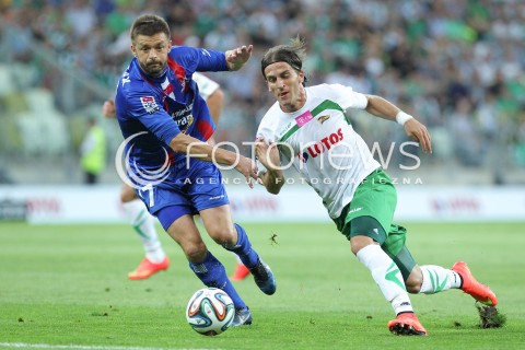  25.07.2014 GDANSK PGE ARENA STADION<br />PILKA NOZNA T-MOBILE EKSTRAKLASA SEZON 2014/2015<br />FOOTBALL POLISH EKSTRAKLASA SEASON 2014/2015<br />MECZ LECHIA GDANSK - PODBESKIDZIE BIELSKO - BIALA<br />N/Z DARIUSZ PIETRASIAK STOJAN VRANJES <br /> 
