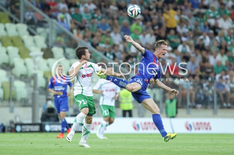  25.07.2014 GDANSK PGE ARENA STADION<br />PILKA NOZNA T-MOBILE EKSTRAKLASA SEZON 2014/2015<br />FOOTBALL POLISH EKSTRAKLASA SEASON 2014/2015<br />MECZ LECHIA GDANSK - PODBESKIDZIE BIELSKO - BIALA<br />N/Z BARTLOMIEJ KONIECZNY PIOTR WISNIEWSKI <br /> 