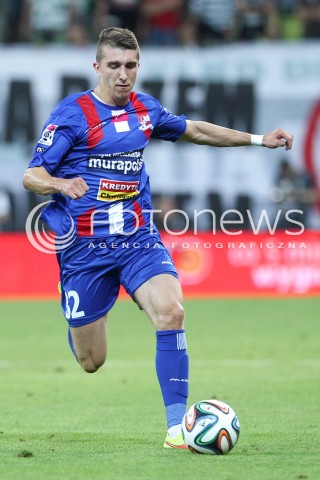  25.07.2014 GDANSK PGE ARENA STADION<br />PILKA NOZNA T-MOBILE EKSTRAKLASA SEZON 2014/2015<br />FOOTBALL POLISH EKSTRAKLASA SEASON 2014/2015<br />MECZ LECHIA GDANSK - PODBESKIDZIE BIELSKO - BIALA<br />N/Z ADAM PAZIO SYLWETKA <br /> 