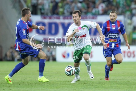  25.07.2014 GDANSK PGE ARENA STADION<br />PILKA NOZNA T-MOBILE EKSTRAKLASA SEZON 2014/2015<br />FOOTBALL POLISH EKSTRAKLASA SEASON 2014/2015<br />MECZ LECHIA GDANSK - PODBESKIDZIE BIELSKO - BIALA<br />N/Z ADAM PAZIO PIOTR WISNIEWSKI <br /> 