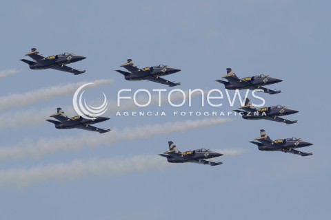  26.07.2014 GDYNIA<br />MISTRZOSTWA SWIATA RED BULL AIR RACE W GDYNII<br />Red Bull Air Race World Championship 2014 in Gdynia, Poland<br />N/Z ZESPOL BREITLING JET TEAM LATAJACY NA SAMOLOT AERO L-39 ALBATROS<br /> 