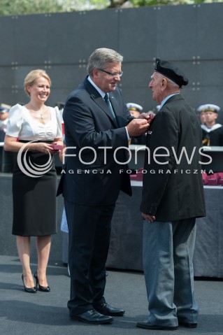  30.07.2014 WARSZAWA MUZEUM POWSTANIA WARSZAWSKIEGO<br />70 ROCZNICA POWSTANIA WARSZAWSKIEGO<br />N/Z PREZYDENT RP BRONISLAW KOMOROWSKI<br /> 