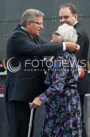  30.07.2014 WARSZAWA MUZEUM POWSTANIA WARSZAWSKIEGO<br />70 ROCZNICA POWSTANIA WARSZAWSKIEGO<br />N/Z PREZYDENT RP BRONISLAW KOMOROWSKI<br /> 