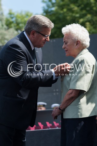  30.07.2014 WARSZAWA MUZEUM POWSTANIA WARSZAWSKIEGO<br />70 ROCZNICA POWSTANIA WARSZAWSKIEGO<br />N/Z PREZYDENT RP BRONISLAW KOMOROWSKI<br /> 