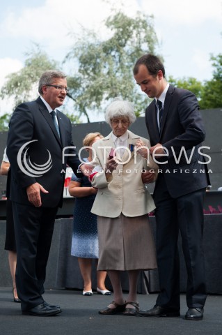 30.07.2014 WARSZAWA MUZEUM POWSTANIA WARSZAWSKIEGO<br />70 ROCZNICA POWSTANIA WARSZAWSKIEGO<br />N/Z PREZYDENT RP BRONISLAW KOMOROWSKI<br /> 