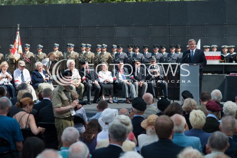  30.07.2014 WARSZAWA MUZEUM POWSTANIA WARSZAWSKIEGO<br />70 ROCZNICA POWSTANIA WARSZAWSKIEGO<br />N/Z PREZYDENT RP BRONISLAW KOMOROWSKI<br /> 