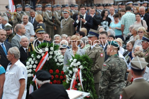  31.07.2014 WARSZAWA<br />APEL POLEGLYCH NA PLACU KRASINSKICH PRZY POMNIKU POWSTANIA WARSZAWSKIEGO<br />N/Z DELEGACJA PLATFORMY OBYWATELSKIEJ POSEL LIGIA KRAJEWSKA PREZES PIS JAROSLAW KACZYNSKI<br /> 