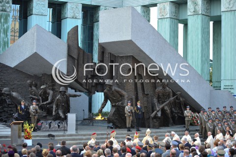  31.07.2014 WARSZAWA<br />70 ROCZNICA POWSTANIA WARSZAWSKIEGO<br />APEL POLEGLYCH PRZY POMNIKU POWSTANIA WARSZAWSKIEGO<br />N/Z POMNIK POWSTANIA WARSZAWSKIEGO<br /> 