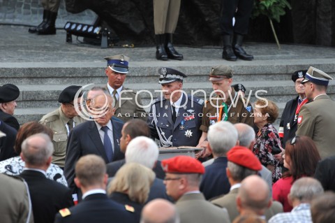  31.07.2014 WARSZAWA<br />70 ROCZNICA POWSTANIA WARSZAWSKIEGO<br />APEL POLEGLYCH PRZY POMNIKU POWSTANIA WARSZAWSKIEGO<br />N/Z GENERAL ZBIGNIEW SCIBOR RYLSKI<br /> 