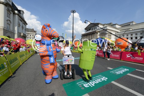 04.08.2014 WARSZAWA<br />71 TOUR DE POLOGNE 2014 W WARSZAWIE<br />N/Z MASKOTKI IMPREZY ORGANIZATORZY OPRAWA ORGANIZACJA BACKSTAGE<br /> 