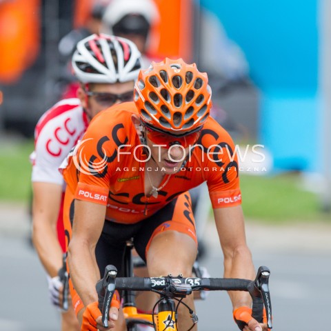  05.08.2014 RZESZOW<br />71 TOUR DE POLOGNE - ETAP III META W RZESZOWIE<br />N/Z MATEUSZ TACIAK SYLWETKA<br /> 