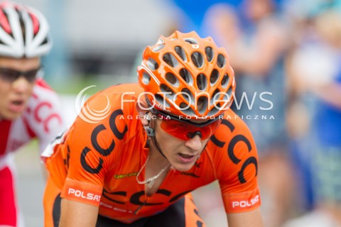  05.08.2014 RZESZOW<br />71 TOUR DE POLOGNE - ETAP III META W RZESZOWIE<br />N/Z MATEUSZ TACIAK SYLWETKA<br /> 