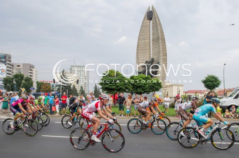  05.08.2014 RZESZOW<br />71 TOUR DE POLOGNE - ETAP III META W RZESZOWIE<br />N/Z PELETON - POMNIK WALK REWOLUCYJNYCH<br /> 