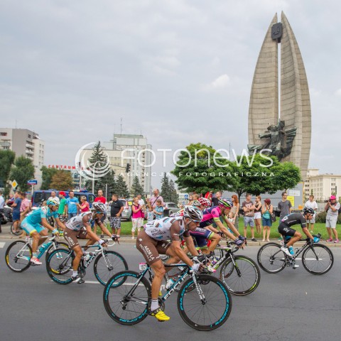  05.08.2014 RZESZOW<br />71 TOUR DE POLOGNE - ETAP III META W RZESZOWIE<br />N/Z PELETON - POMNIK WALK REWOLUCYJNYCH<br /> 