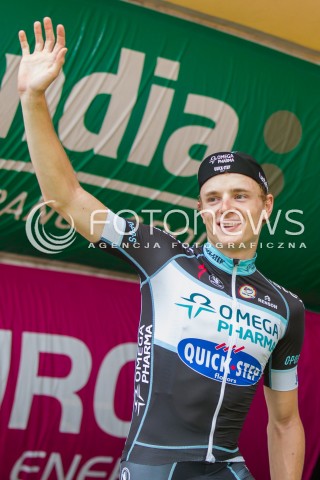  05.08.2014 RZESZOW<br />71 TOUR DE POLOGNE - ETAP III META W RZESZOWIE<br />N/Z PETR VAKOC - LIDER SYLWETKA<br /> 