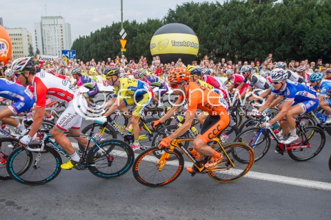  05.08.2014 RZESZOW<br />71 TOUR DE POLOGNE - ETAP III META W RZESZOWIE<br />N/Z PELETON<br /> 