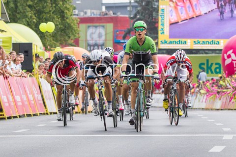  05.08.2014 RZESZOW<br />71 TOUR DE POLOGNE - ETAP III META W RZESZOWIE<br />N/Z THEO BOS , LUKA MEZGEC , MICHAEL MATTHEWS<br /> 