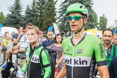  05.08.2014 RZESZOW<br />71 TOUR DE POLOGNE - ETAP III META W RZESZOWIE<br />N/Z THEO BOS SYLWETKA - ZWYCIEZCA III ETAPU TDP<br /> 