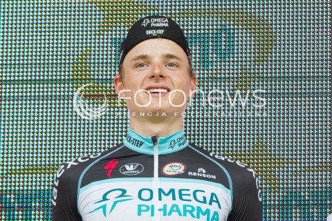  05.08.2014 RZESZOW<br />71 TOUR DE POLOGNE - ETAP III META W RZESZOWIE<br />N/Z PETR VAKOC - LIDER SYLWETKA<br /> 