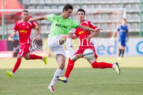 09.08.2014 LODZ PILKA NOZNA POLSKA PIERWSZA LIGA SEZON 2014/2015 FOOTBALL POLISH  WIDZEW LODZ - DOLCAN ZABKI N/Z DAMIAN SWIERBLEWSKI  