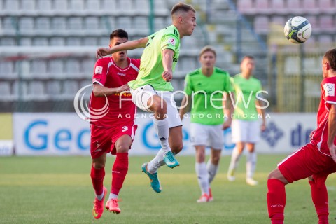  09.08.2014 LODZ PILKA NOZNA POLSKA PIERWSZA LIGA SEZON 2014/2015 FOOTBALL POLISH  WIDZEW LODZ - DOLCAN ZABKI N/Z KAMIL MAZEK   