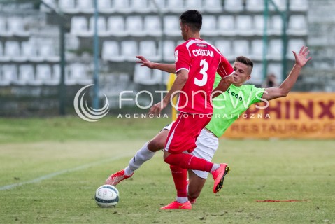  09.08.2014 LODZ PILKA NOZNA POLSKA PIERWSZA LIGA SEZON 2014/2015 FOOTBALL POLISH  WIDZEW LODZ - DOLCAN ZABKI N/Z NORBERT NEUMANN  