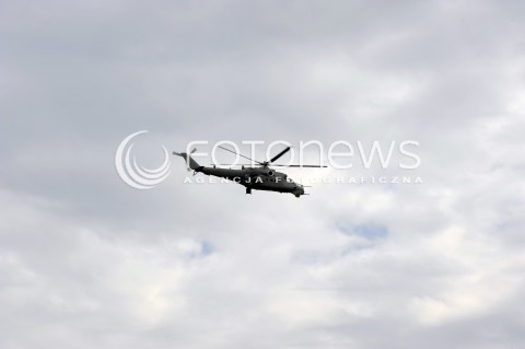  13.08.2014 WARSZAWA<br />POLSKIE SILY ZBROJNE<br />PRZYGOTOWANIA DO SWIETA WOJSKA POLSKIEGO<br />N/Z HELIKOPTER SMIGLOWIEC MI-24 MI24 MI 24<br /> 