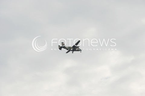  13.08.2014 WARSZAWA<br />POLSKIE SILY ZBROJNE<br />PRZYGOTOWANIA DO SWIETA WOJSKA POLSKIEGO<br />N/Z SAMOLOT PZL M-28 M28 M 28 BRYZA SKYTRUCK<br /> 