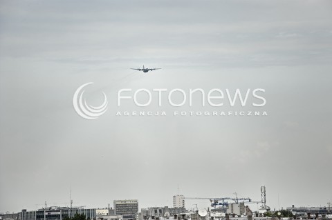  13.08.2014 WARSZAWA<br />POLSKIE SILY ZBROJNE<br />PRZYGOTOWANIA DO SWIETA WOJSKA POLSKIEGO<br />N/Z SAMOLOT CASA C295 C-295 C 295<br /> 