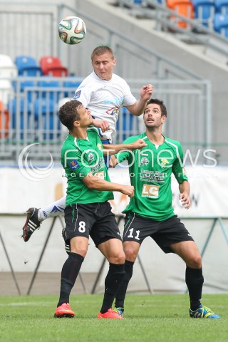  13.08.2014 RZESZOW PILKA NOZNA<br />PUCHAR POLSKI - I RUNDA<br />MECZ STAL RZESZOW - GORNIK LECZNA<br />N/Z MICHAL LISANCZUK BARTLOMIEJ NIEDZIELA BARTOSZ KWIECIEN <br /> 