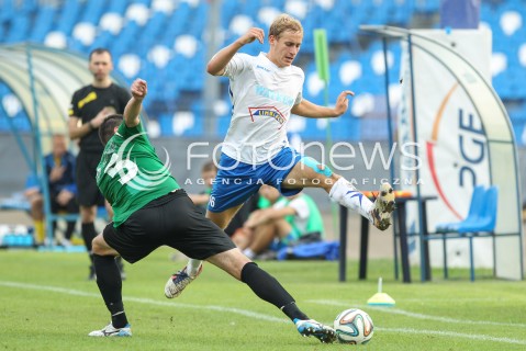  13.08.2014 RZESZOW PILKA NOZNA<br />PUCHAR POLSKI - I RUNDA<br />MECZ STAL RZESZOW - GORNIK LECZNA<br />N/Z KONRAD HUS PAWEL ZAWISTOWSKI <br /> 