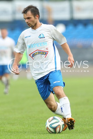  13.08.2014 RZESZOW PILKA NOZNA<br />PUCHAR POLSKI - I RUNDA<br />MECZ STAL RZESZOW - GORNIK LECZNA<br />N/Z MIROSLAV BOZOK SYLWETKA <br /> 