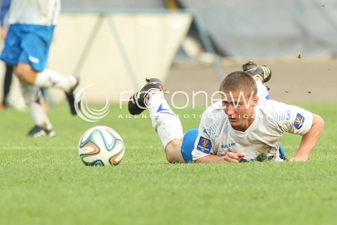  13.08.2014 RZESZOW PILKA NOZNA<br />PUCHAR POLSKI - I RUNDA<br />MECZ STAL RZESZOW - GORNIK LECZNA<br />N/Z MICHAL LISANCZUK SYLWETKA <br /> 