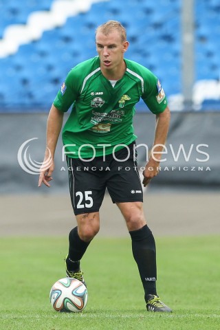  13.08.2014 RZESZOW PILKA NOZNA<br />PUCHAR POLSKI - I RUNDA<br />MECZ STAL RZESZOW - GORNIK LECZNA<br />N/Z MARCIN KALKOWSKI SYLWETKA <br /> 