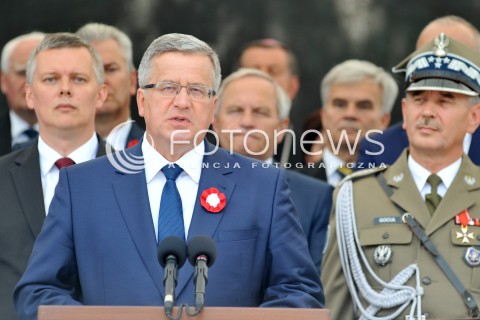  15.08.2014 WARSZAWA<br />OBCHODY SWIETA WOJSKA POLSKIEGO W WARSZAWIE<br />UROCZYSTOSCI PANSTWOWE<br />N/Z PREZYDENT RP BRONISLAW KOMOROWSKI<br /> 